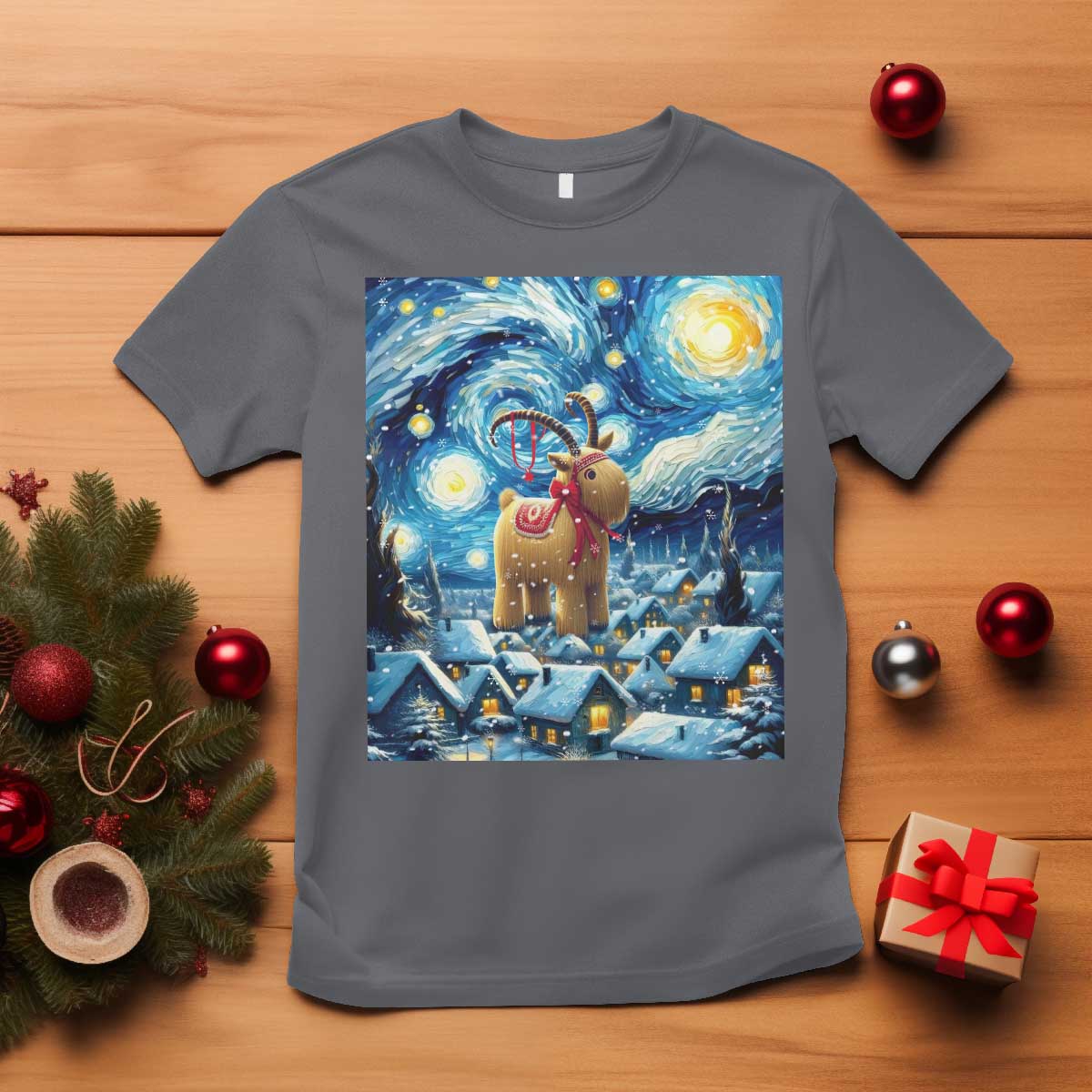 yule-goat-t-shirt-yule-starry-night-winter-solstice-christmas-vincent-van-gogh