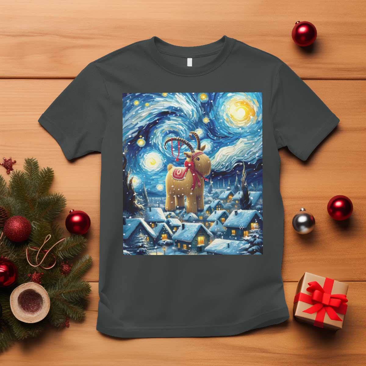 yule-goat-t-shirt-yule-starry-night-winter-solstice-christmas-vincent-van-gogh