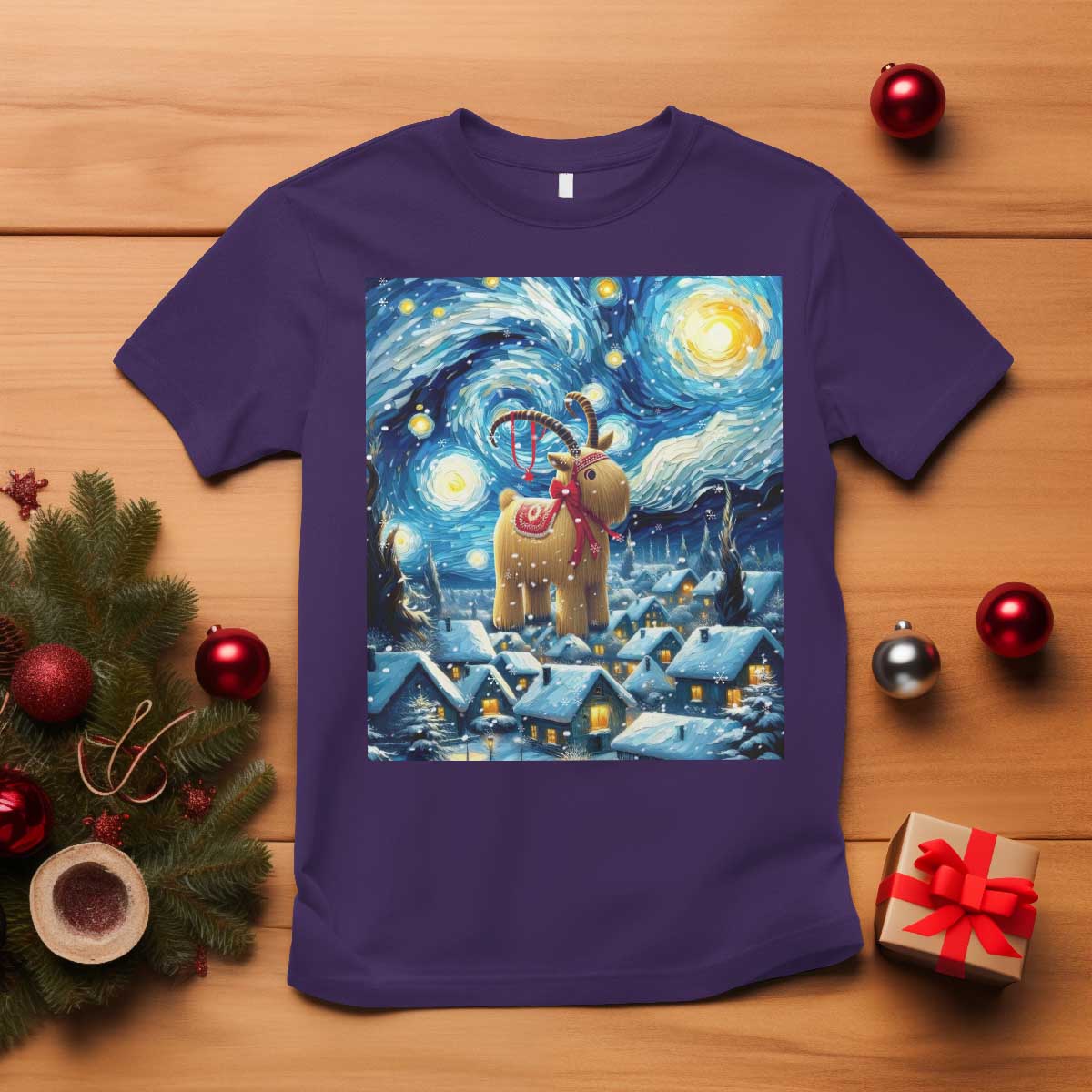 yule-goat-t-shirt-yule-starry-night-winter-solstice-christmas-vincent-van-gogh