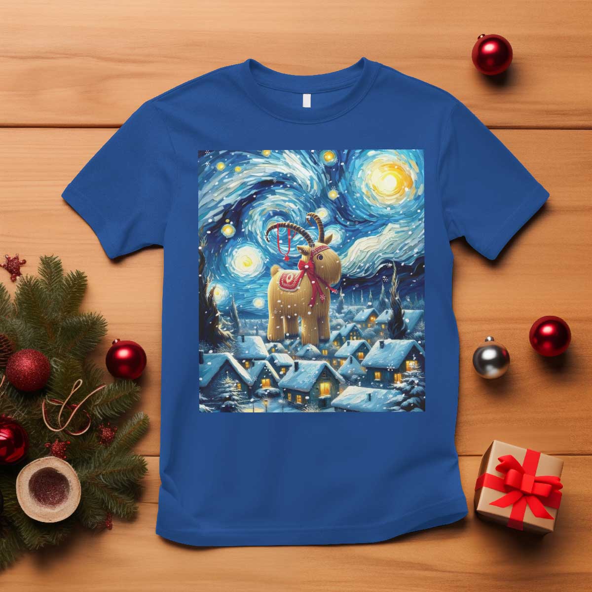 yule-goat-t-shirt-yule-starry-night-winter-solstice-christmas-vincent-van-gogh