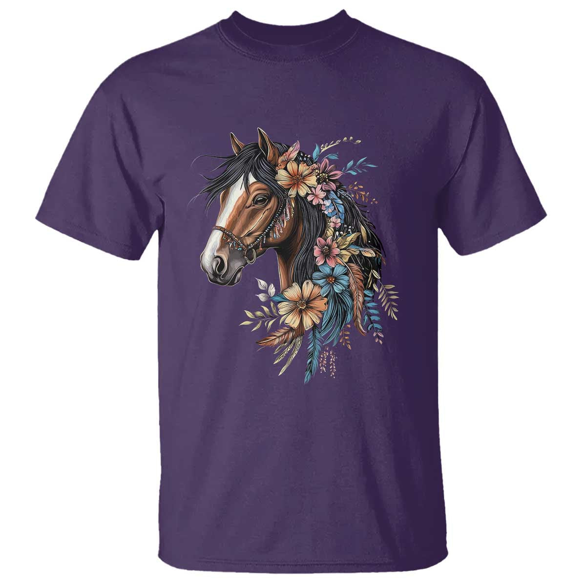floral-wild-horse-country-horse-riding-t-shirt
