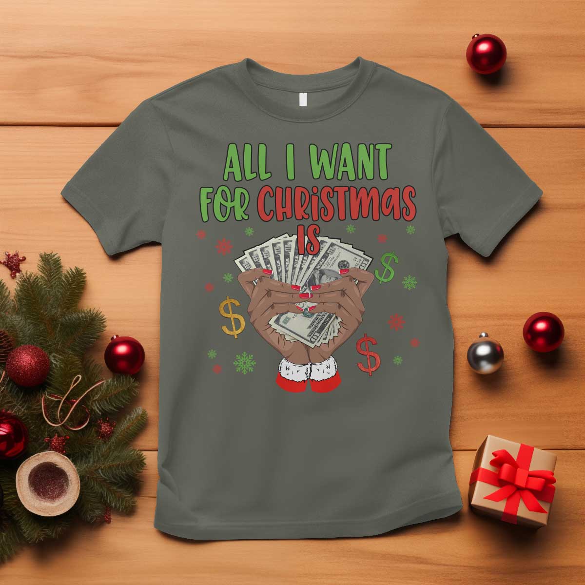 funny-all-i-want-for-christmas-is-money-t-shirt-xmas-melanin-black-african-american-hands