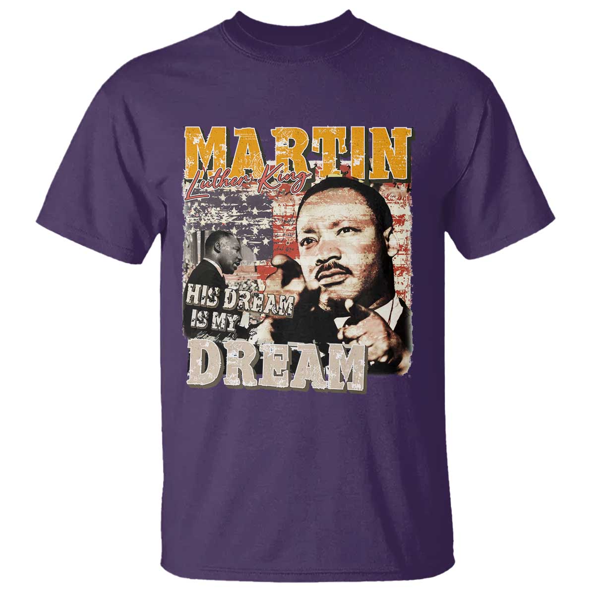 mlk-day-his-dream-is-my-dream-t-shirt-martin-luther-king-vintage-american-flag-black-history-month