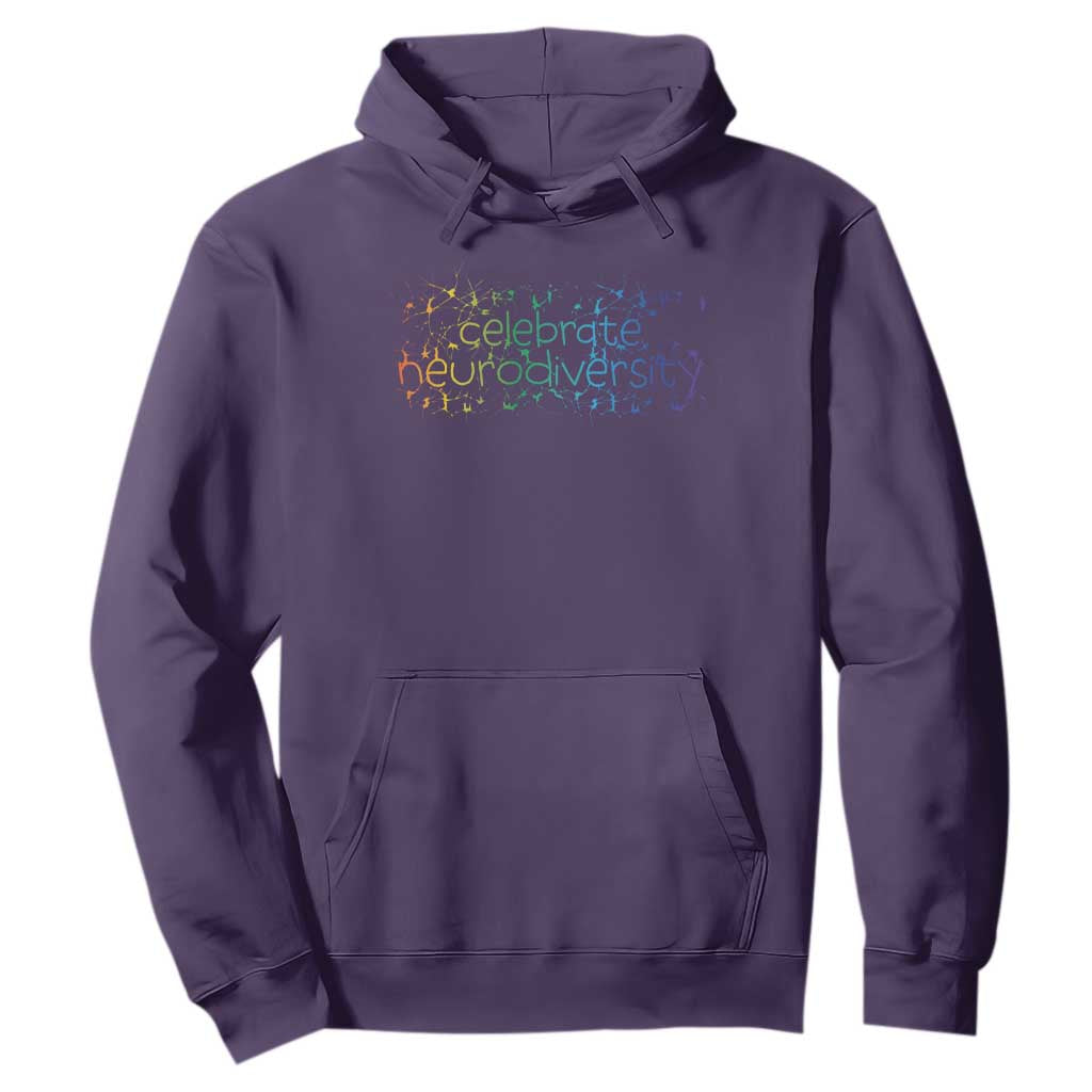 Celebrate Neurodiversity Hoodie Autism Support ASD ADHD Mental Health