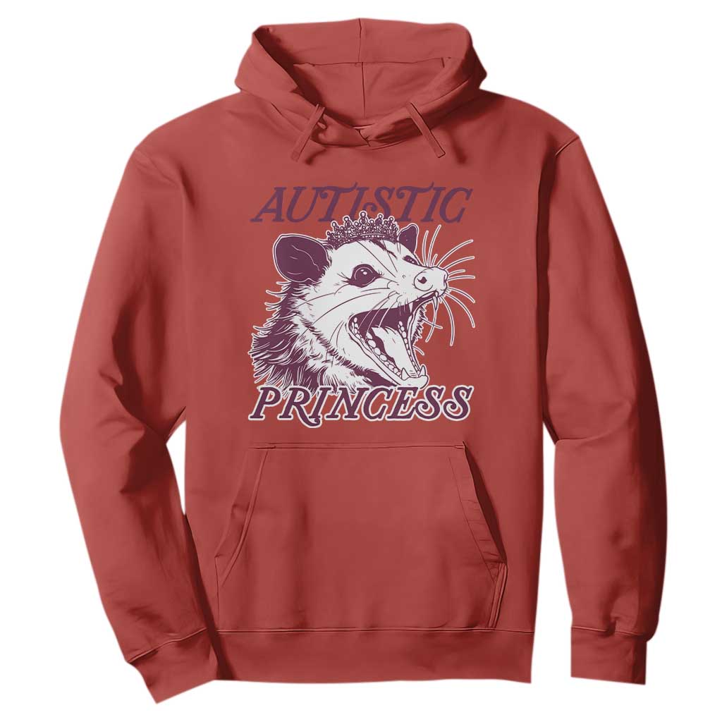 Funny Autistic Princess Hoodie Autism Support Opposum