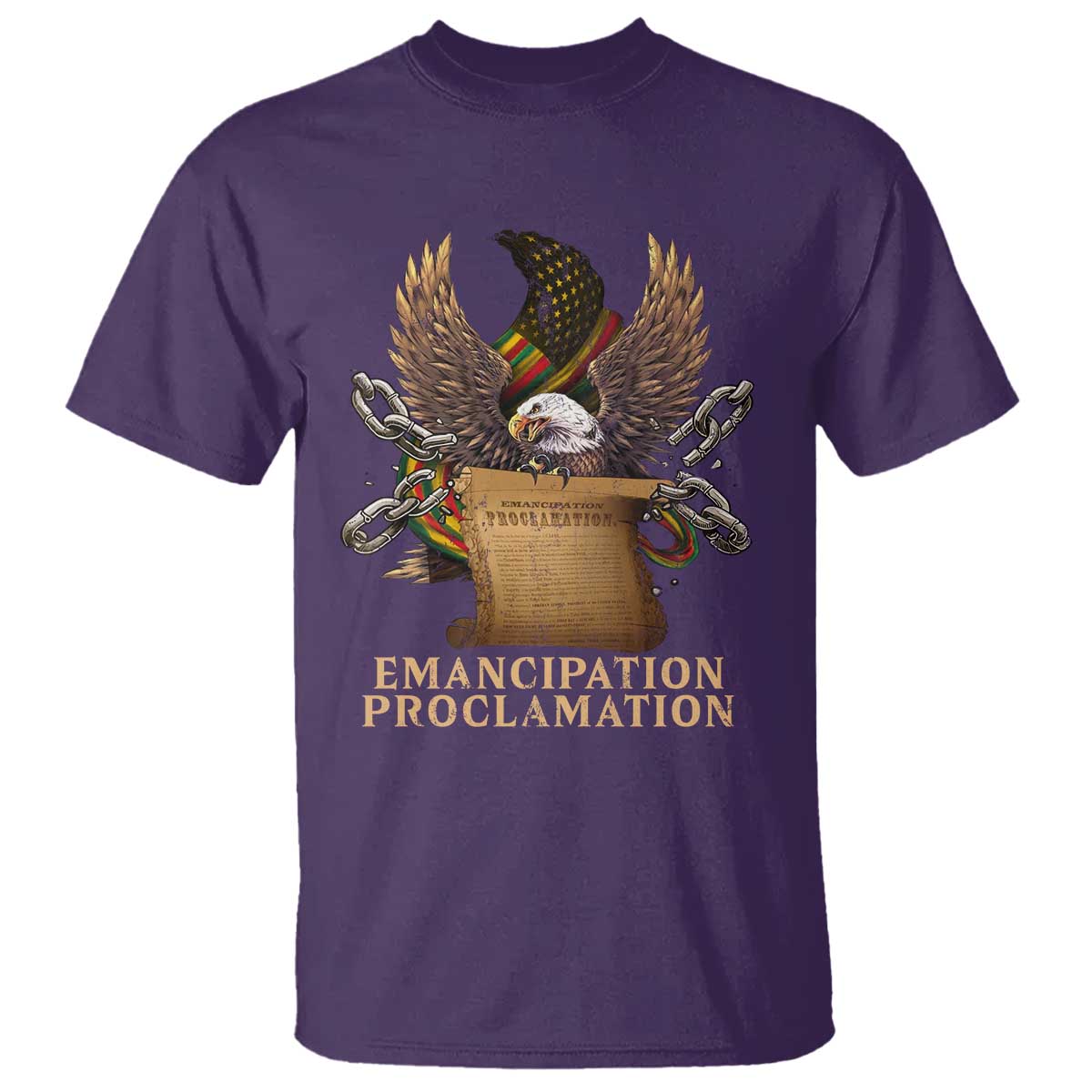 emancipation-proclamation-t-shirt-juneteenth-end-of-slavery-bald-eagle