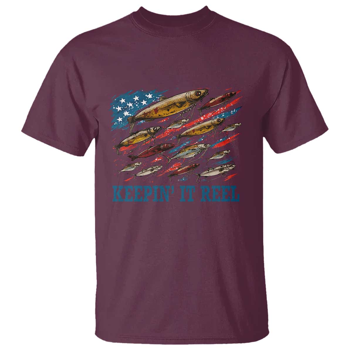 funny-fisherman-keepin-it-reel-t-shirt-fishing-lure-american-flag-bass-fishing