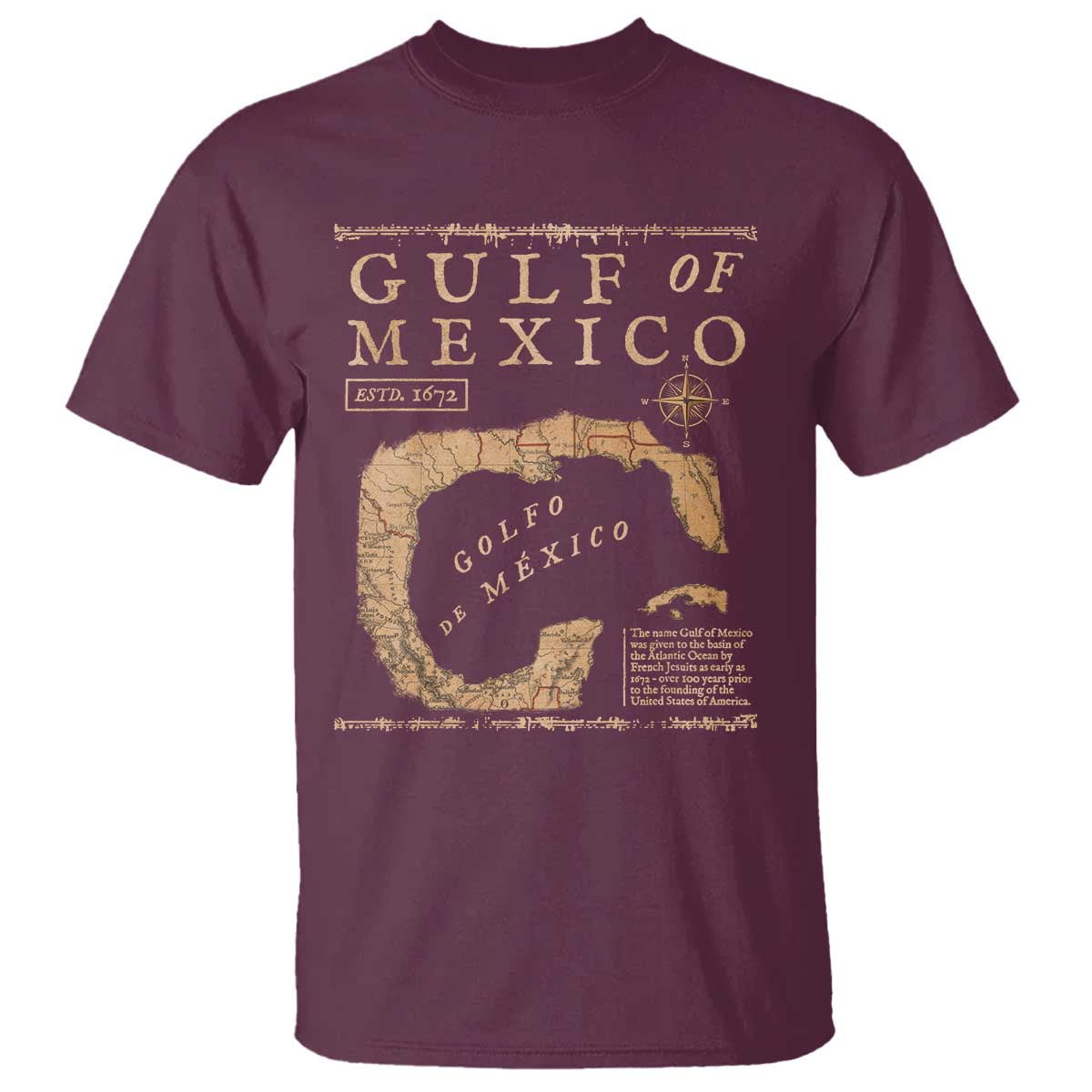 gulf-of-mexico-estd-1672-t-shirt-vintage-map