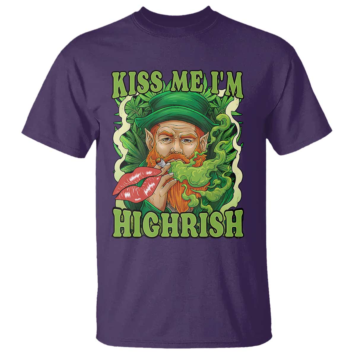 funny-st-patricks-day-cannabis-weed-t-shirt-kiss-me-im-highrish-leprechaun