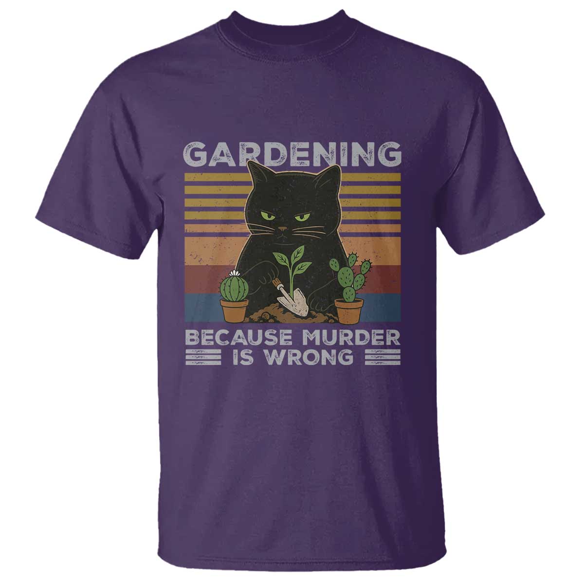 funny-gardening-because-murder-is-wrong-t-shirt-retro-black-cat-plant-lover
