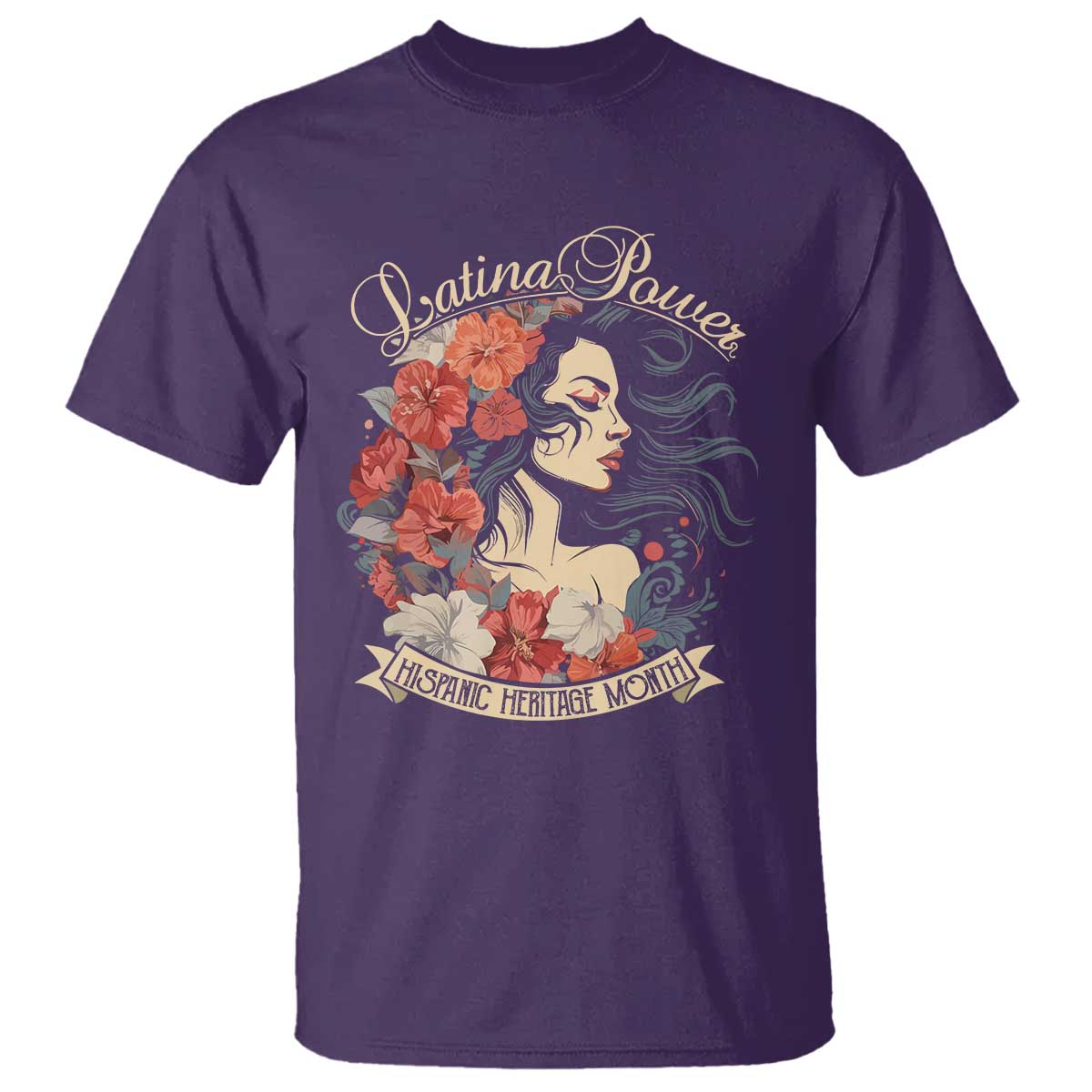 latina-power-t-shirt-hispanic-heritage-month-vintage-women-flowers