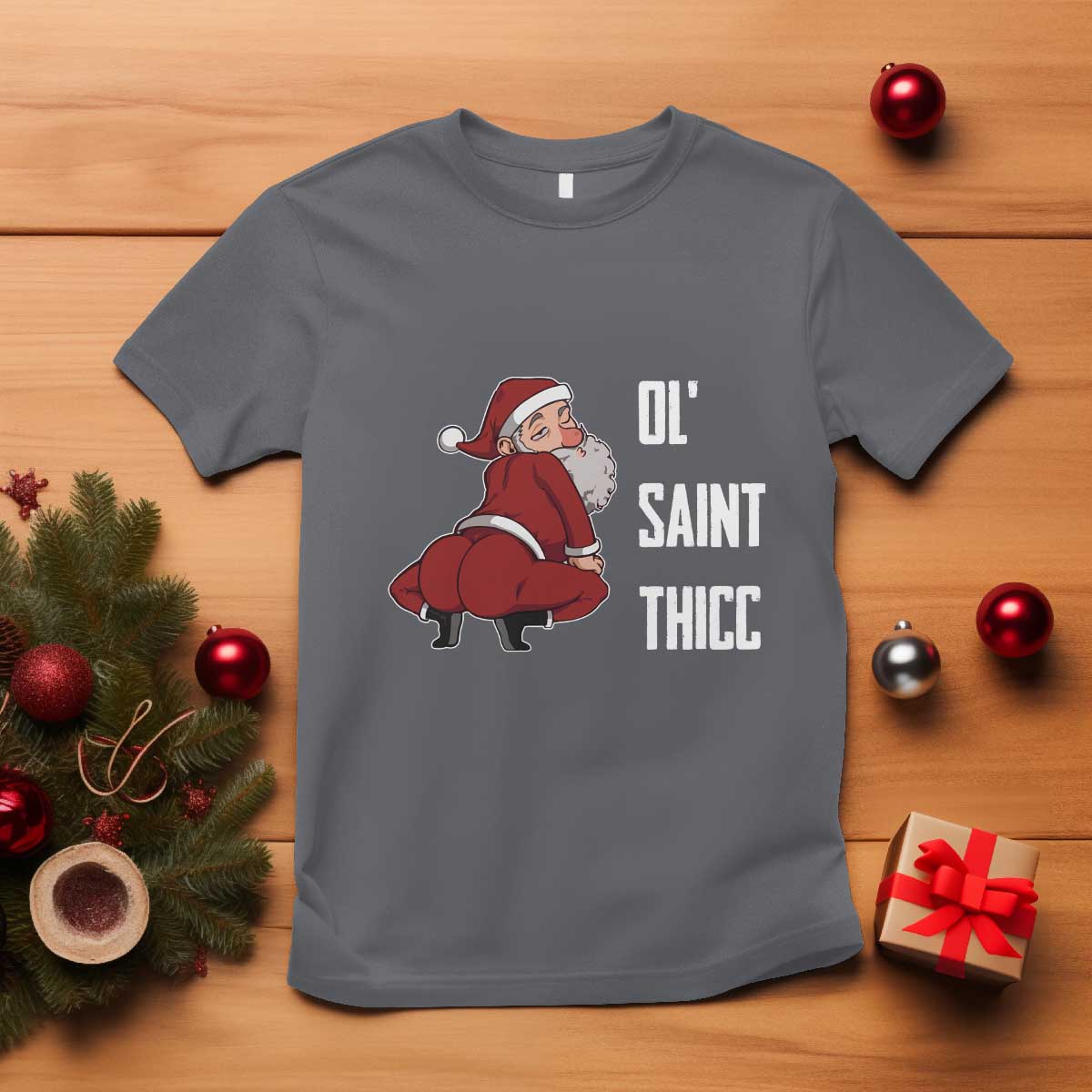 funny-christmas-naughty-santa-t-shirt-ol-saint-thicc-kiss-my-ass