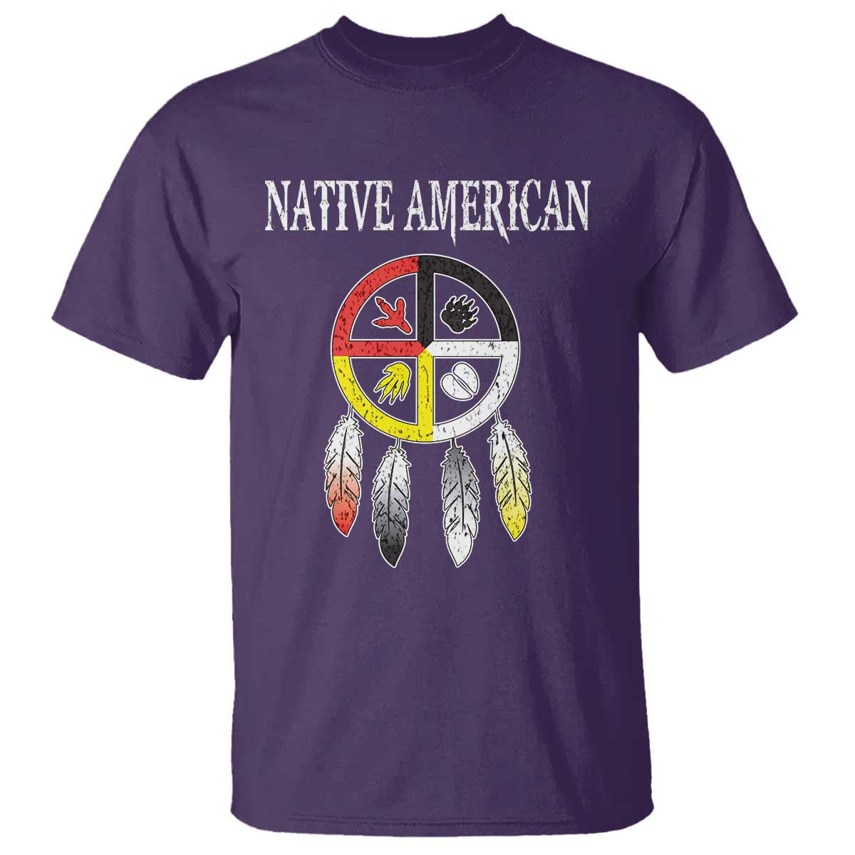native-american-t-shirt-medicine-wheel-dreamcatcher-spirit-animal-paws