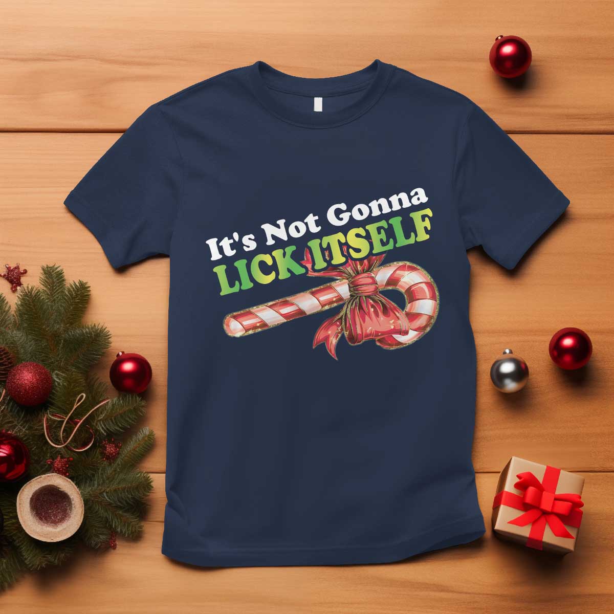 funny-christmas-candy-cane-t-shirt-its-not-gonna-lick-itself