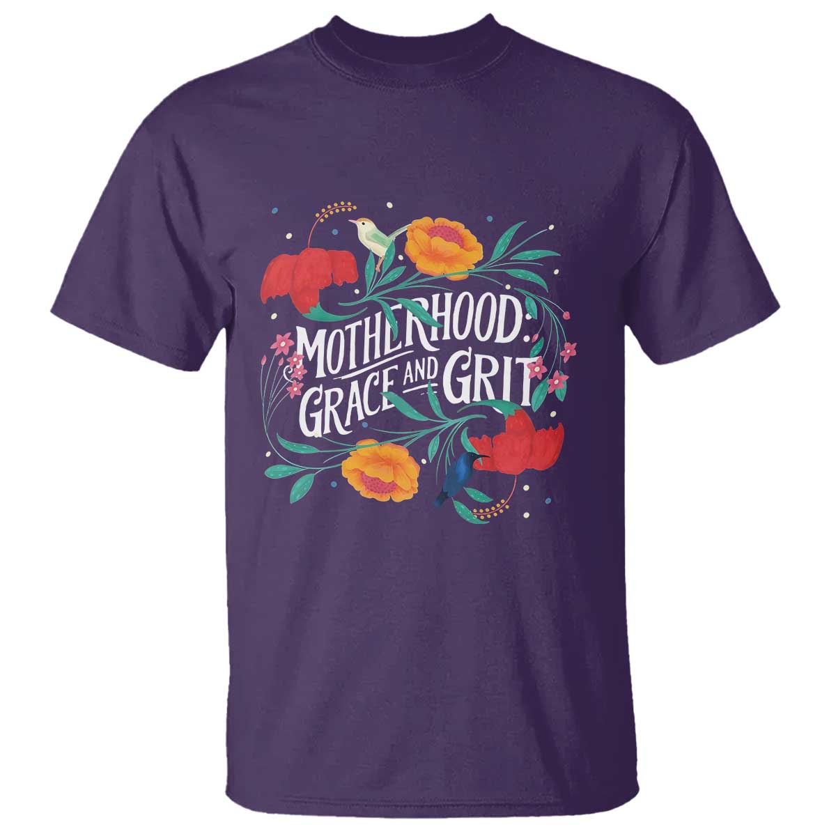 motherhood-grace-and-grit-t-shirt-boho-floral-mothers-day
