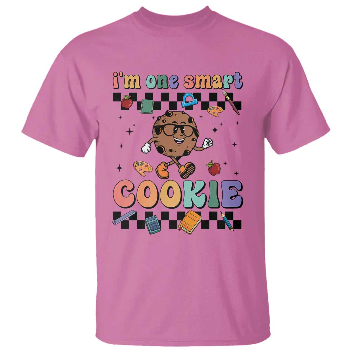 funny-student-t-shirt-im-one-smart-cookie-apple-book-ruler-pencil
