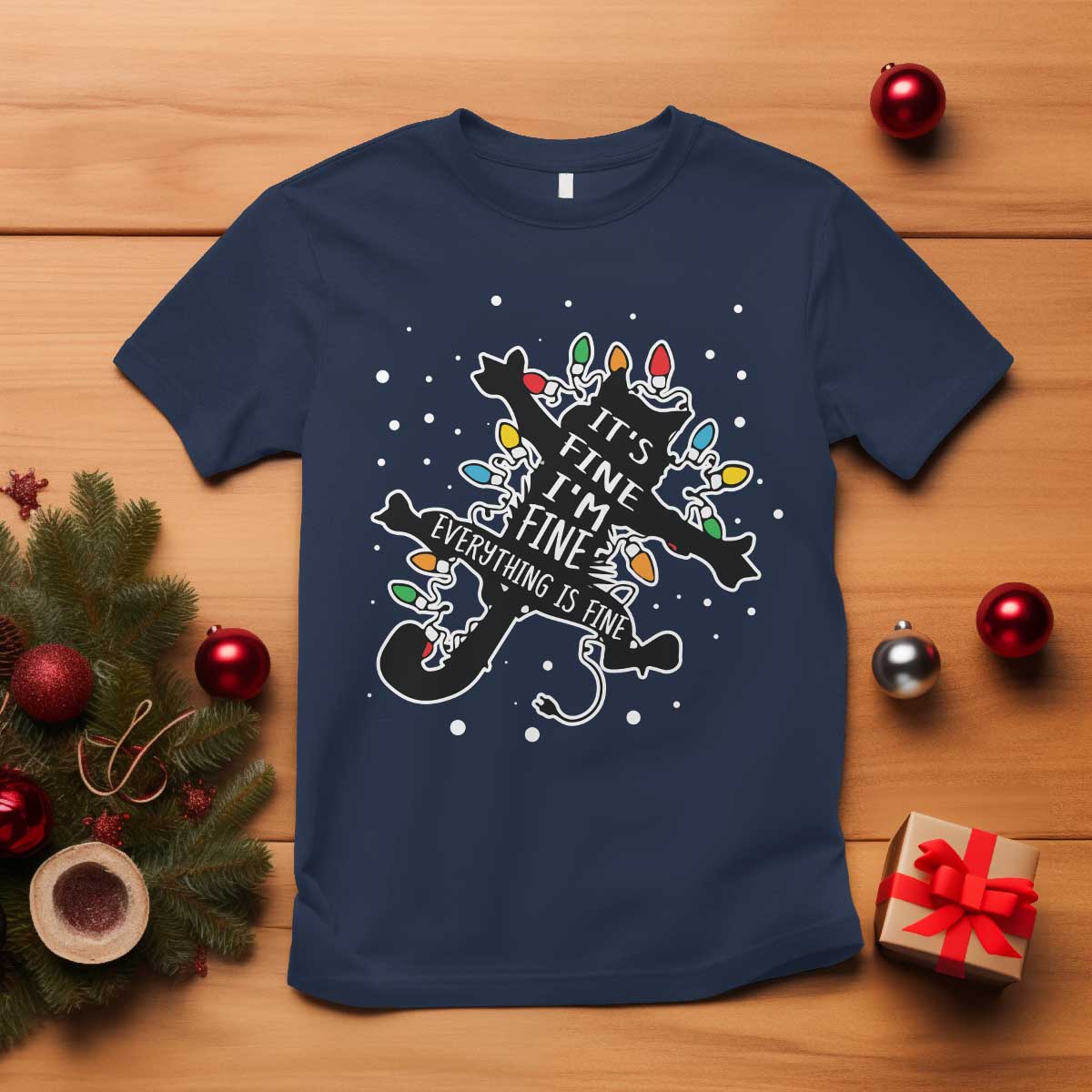 funny-christmas-its-fine-im-fine-everything-is-fine-t-shirt-black-cat