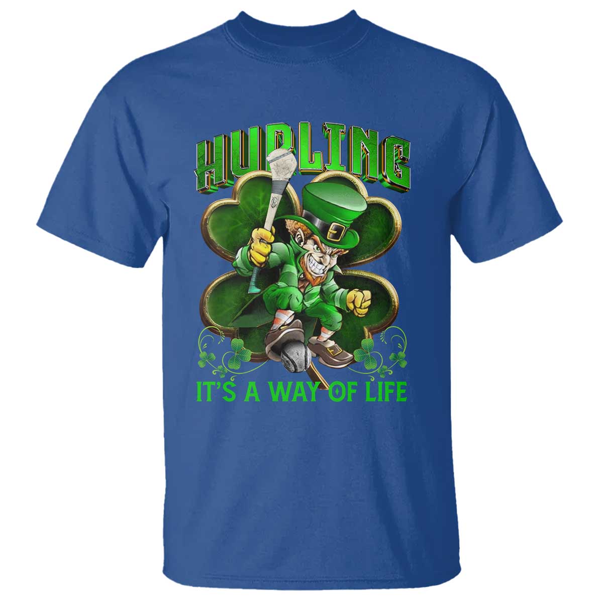 funny-hurling-its-a-way-of-life-t-shirt-leprechaun-shamrock-irish-sport