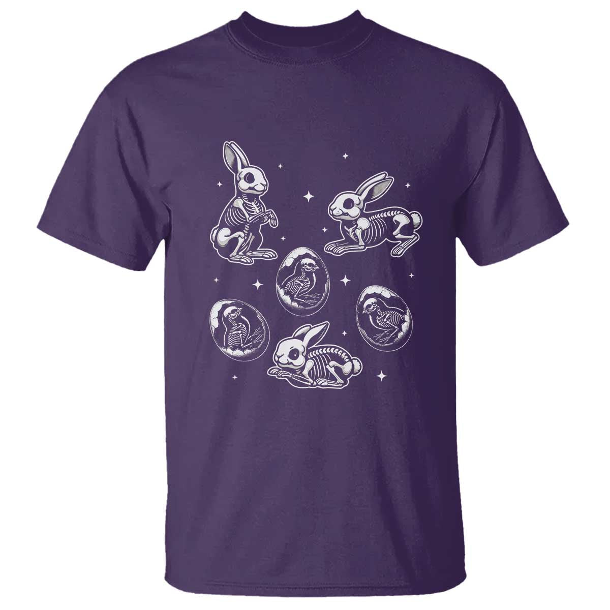 funny-easter-day-spooky-bunny-chicks-skeleton-t-shirt