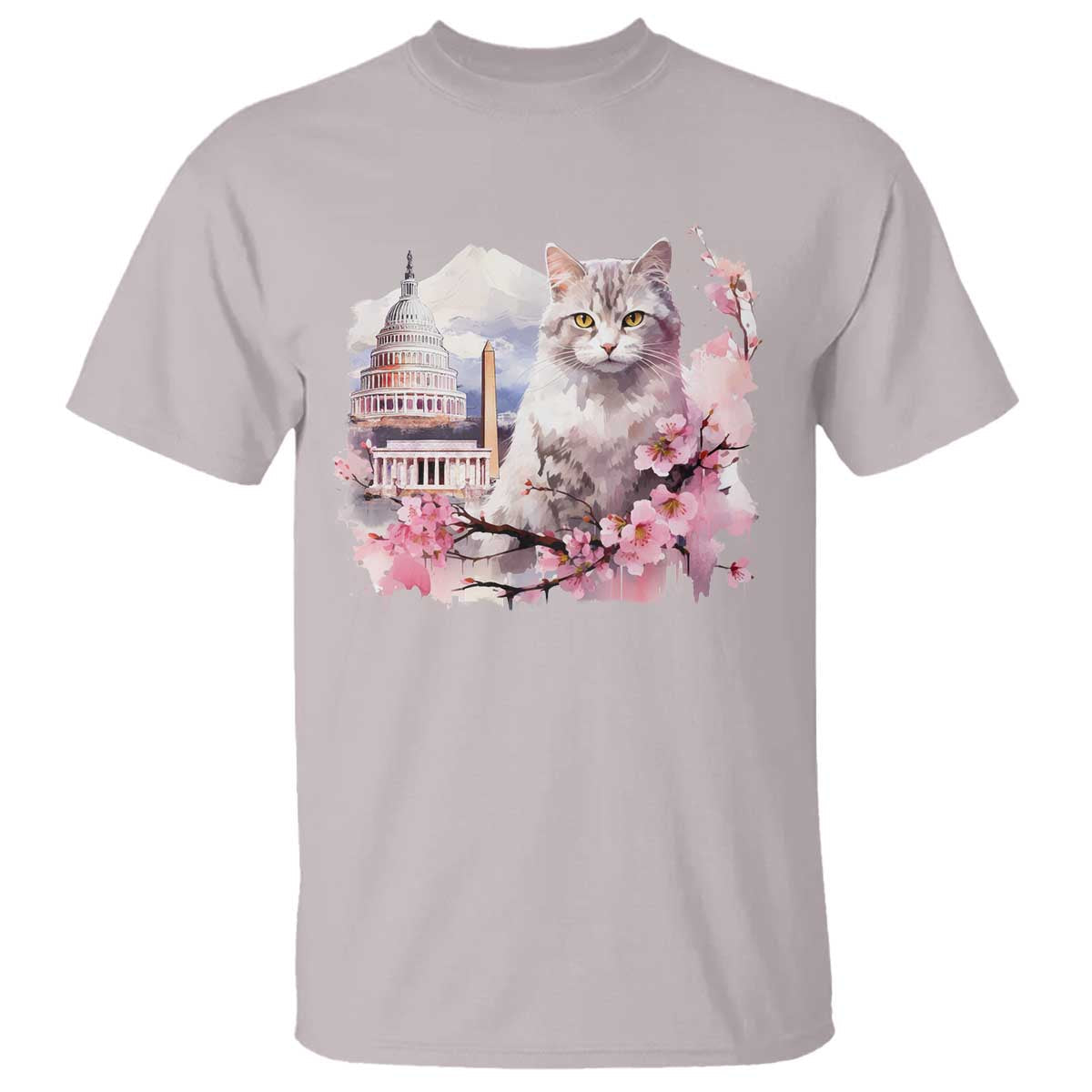washington-dc-cat-cherry-blossoms-t-shirt-capitol-building-monuments-memorials-sakura