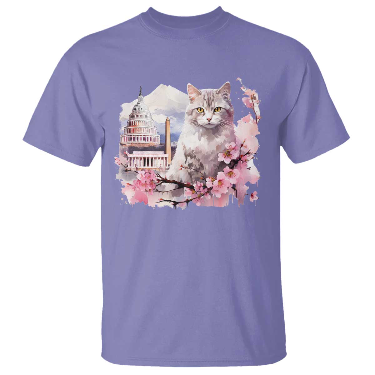 washington-dc-cat-cherry-blossoms-t-shirt-capitol-building-monuments-memorials-sakura