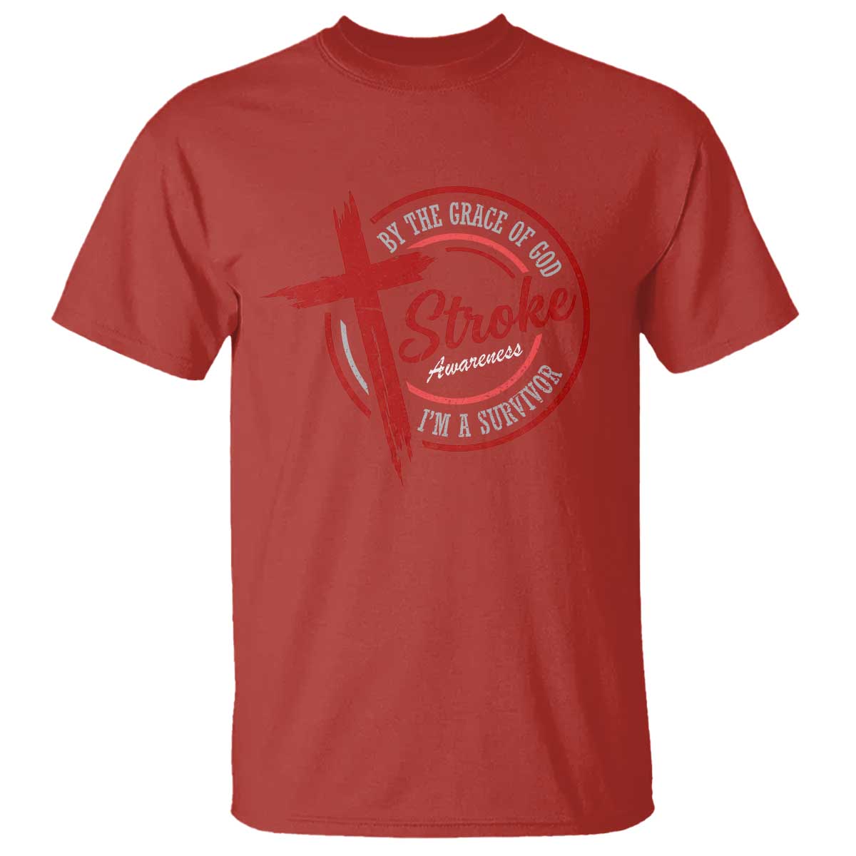By The Grace Of God I'm A Survivor Stroke Support T Shirt