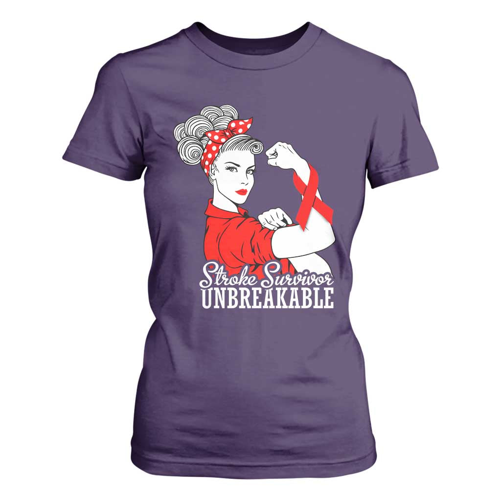 Stroke Survivor Unbreakable T Shirt For Women Stroke Support Gift