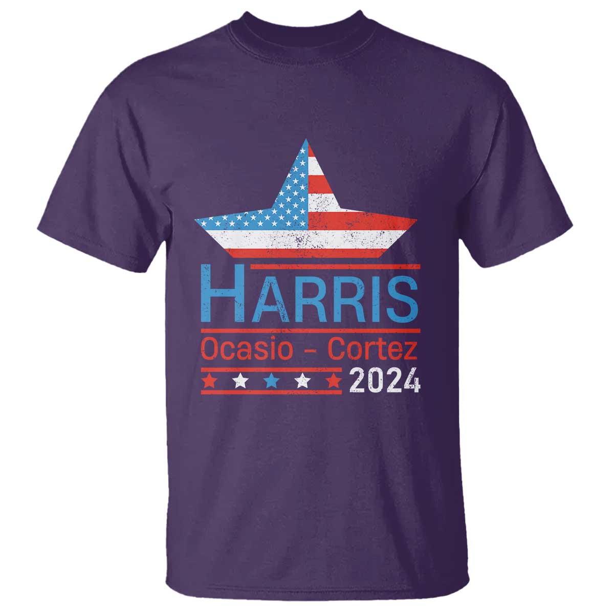 harris-ocasio-cortez-2024-t-shirt-american-flag-election-star