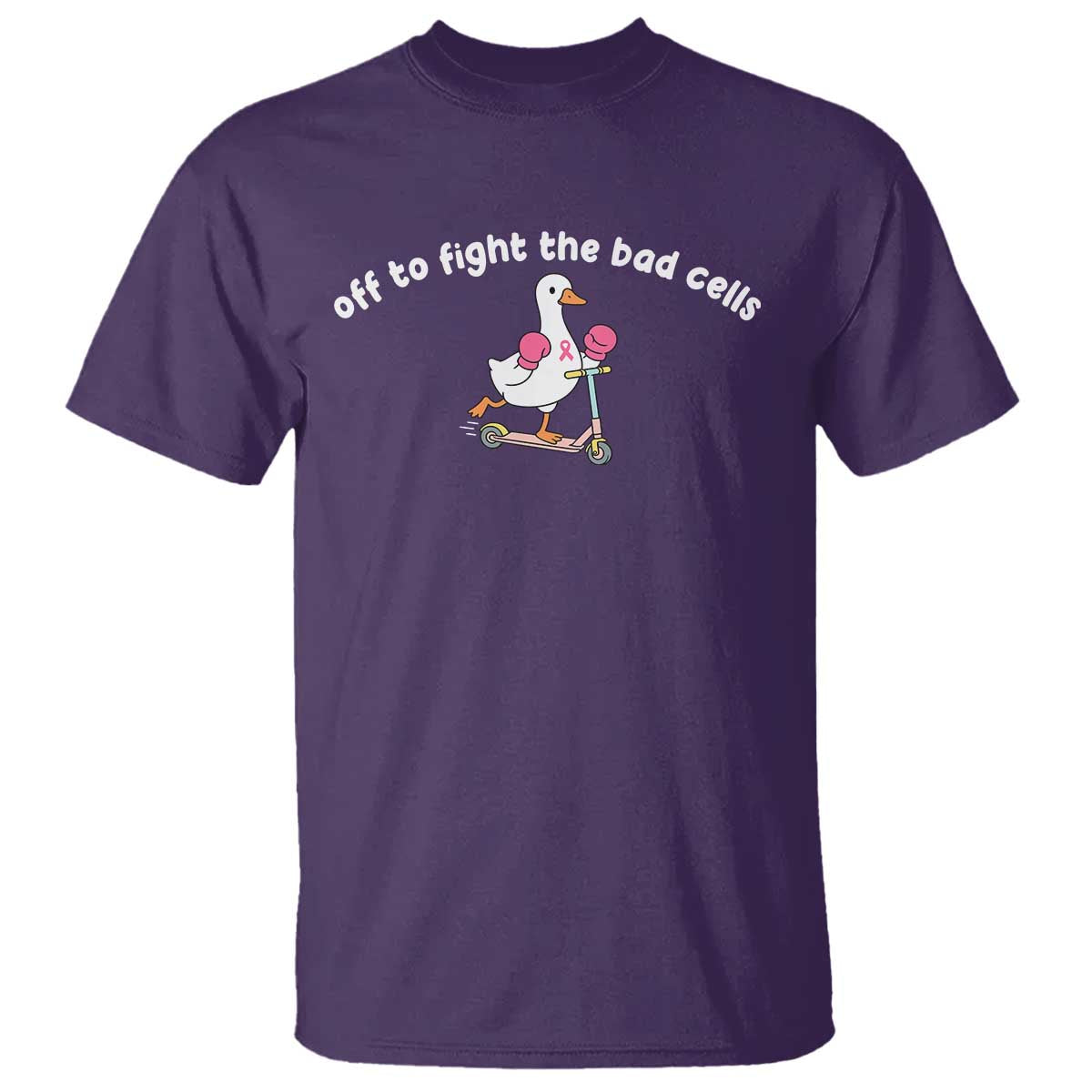 Funny Goose Breast Cancer Support T Shirt Off To Fight The Bad Cells