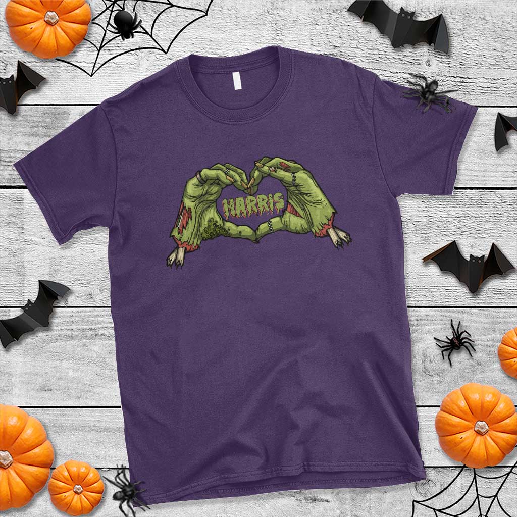 funny-harris-halloween-t-shirt-harris-heart-green-zombie-hand-election-2024-costume
