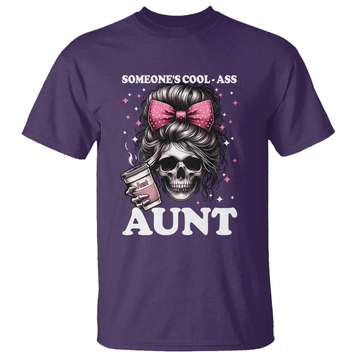 funny-aunt-t-shirt-someones-cool-ass-auntie-skull-coffee