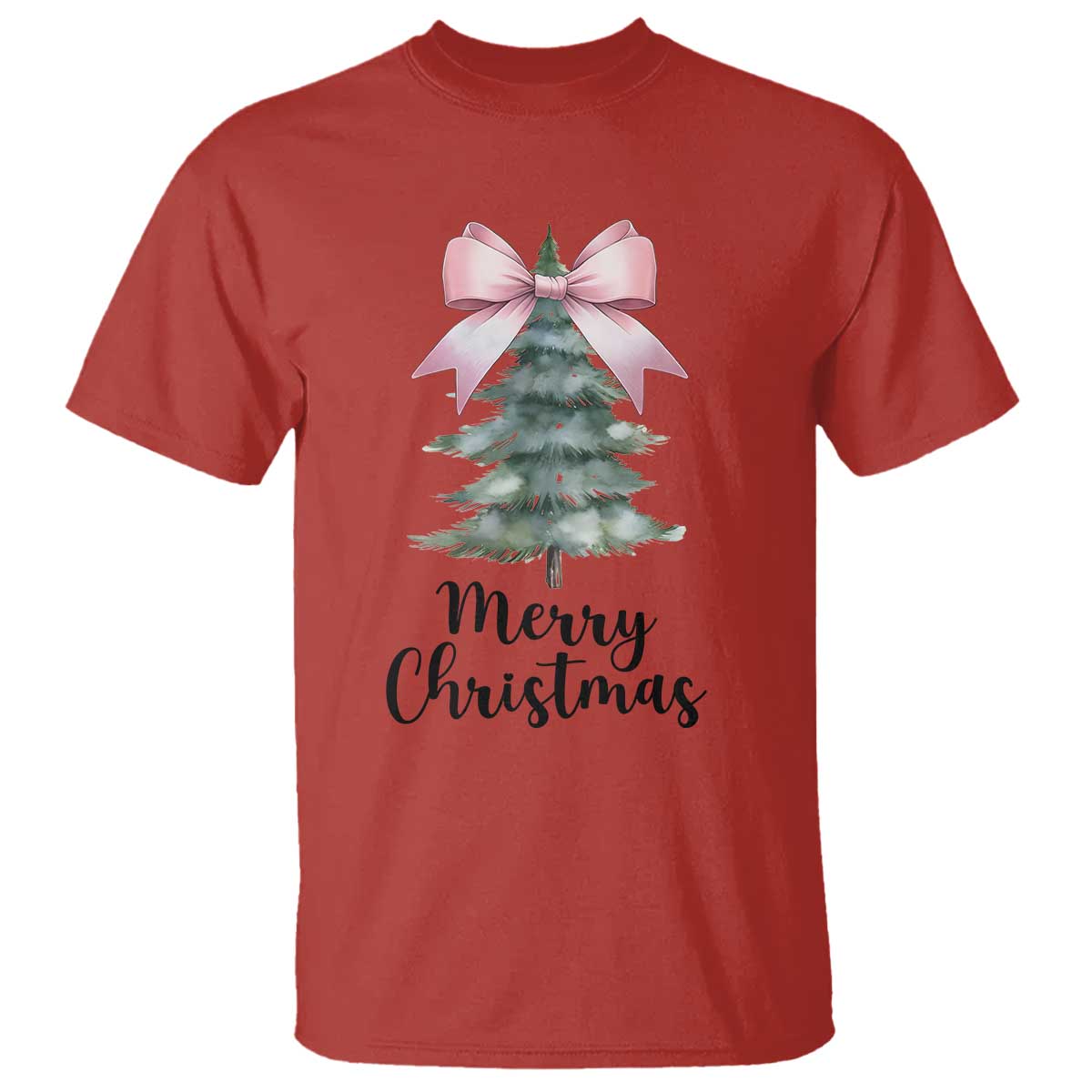 funny-coquette-merry-christmas-t-shirt-pink-bow-xmas-tree