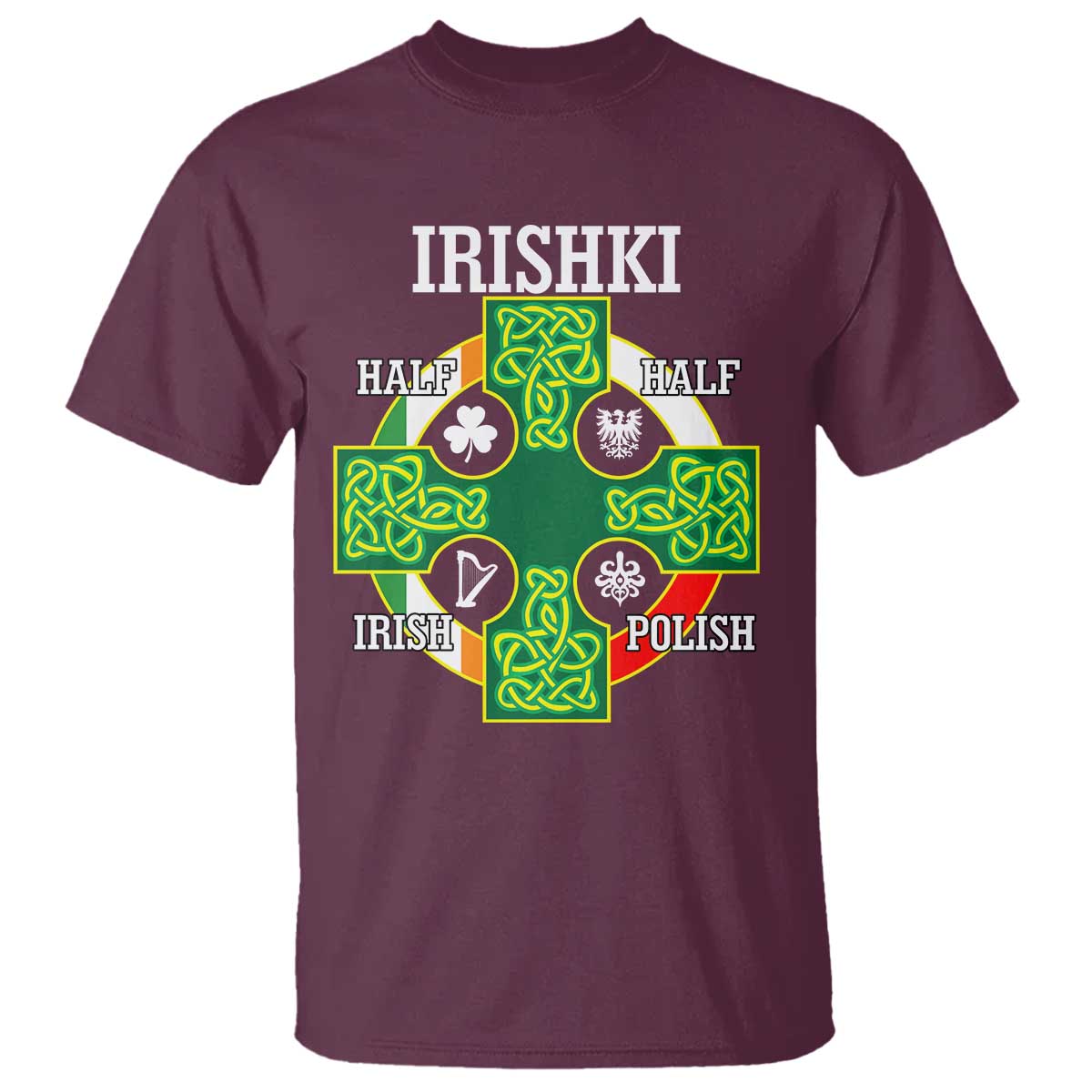 irishki-half-irish-half-polish-t-shirt-celtic-cross-st-patricks