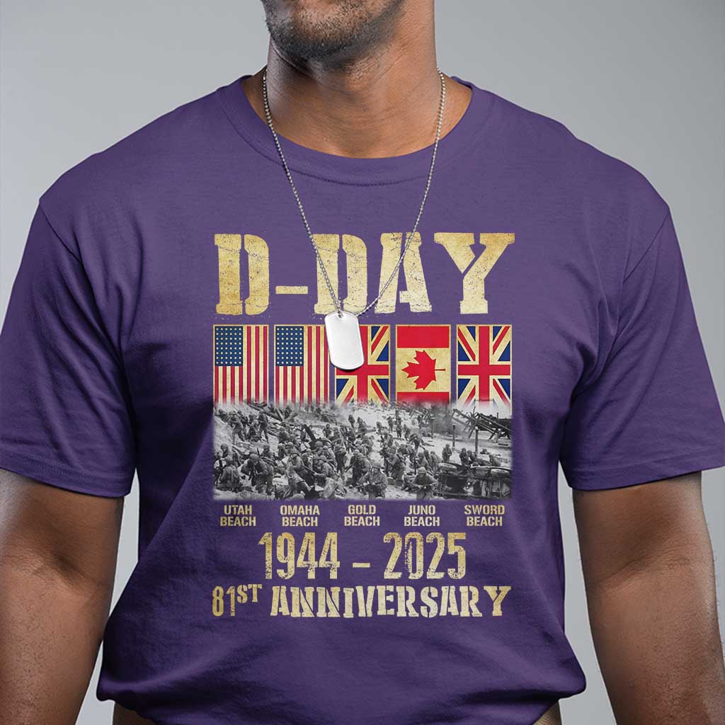 d-day-81st-anniversary-honor-history-normandy-wwii-t-shirt