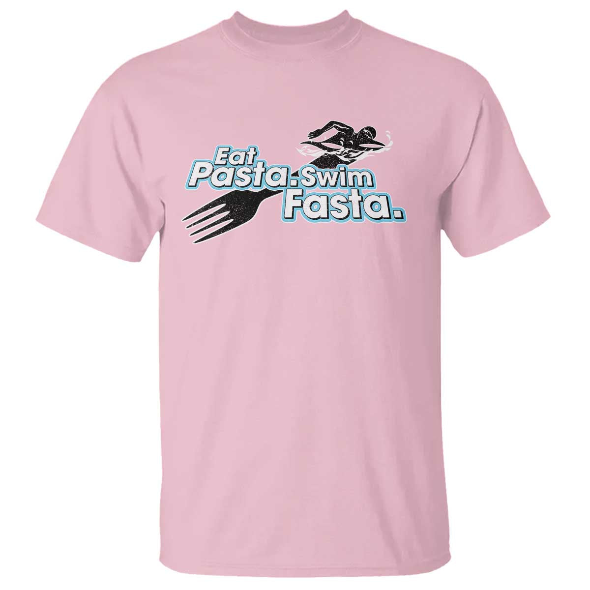funny-swimmer-t-shirt-eat-pasta-swim-fasta-fork-swimming