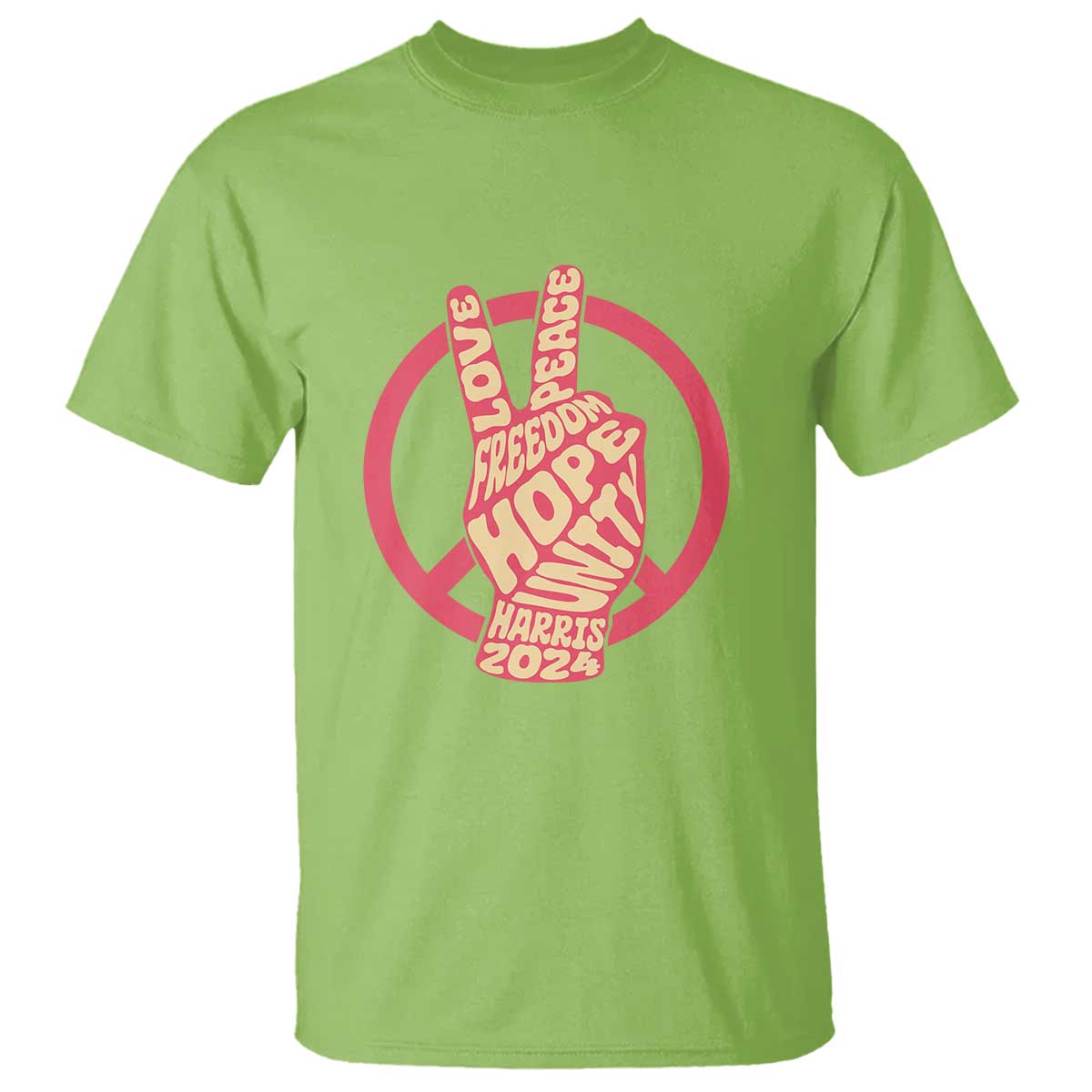 harris-2024-t-shirt-love-peace-freedom-hope-unity-peace-sign