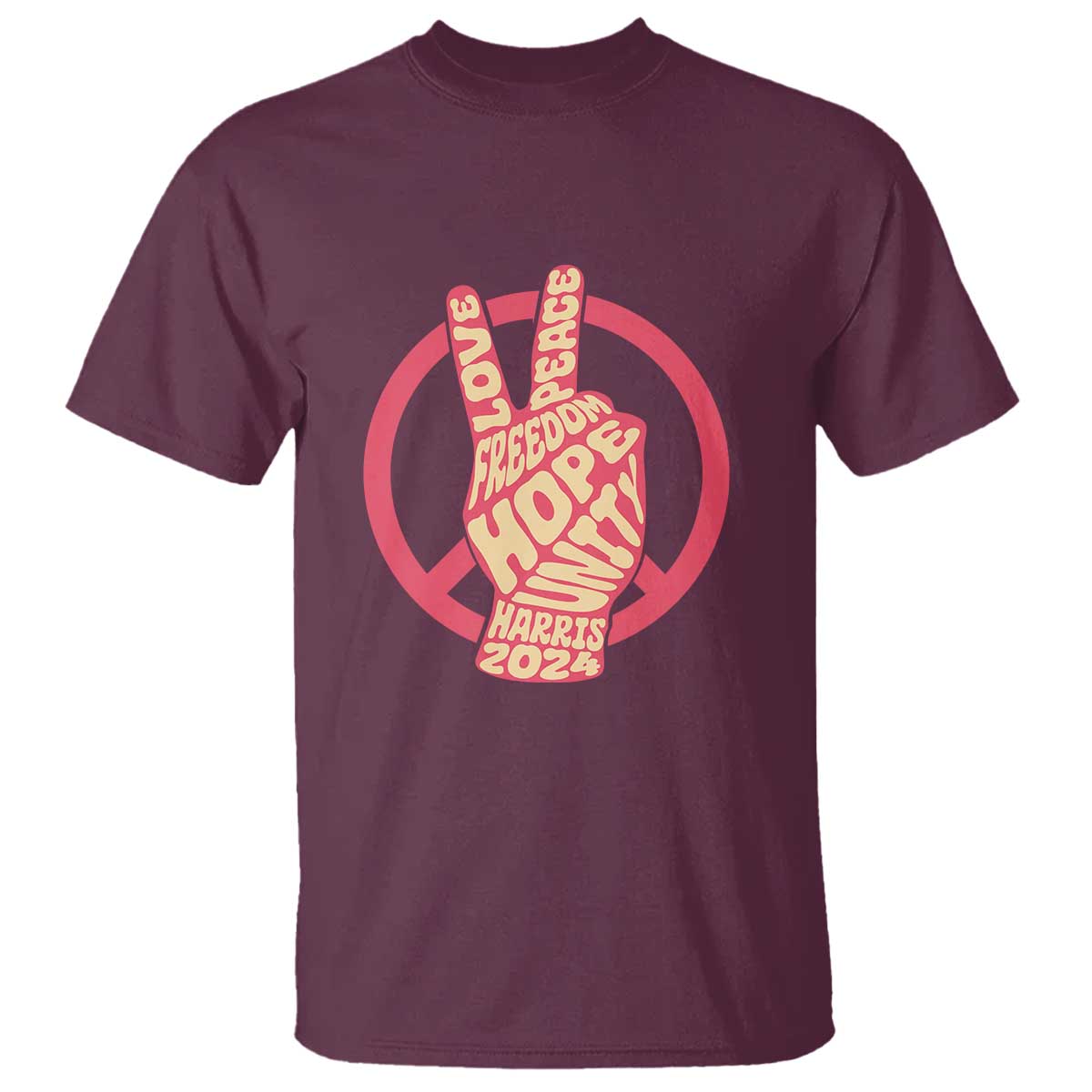 harris-2024-t-shirt-love-peace-freedom-hope-unity-peace-sign