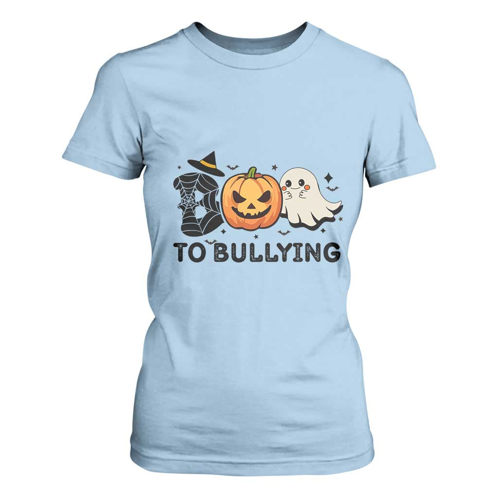 Halloween Unity Day T Shirt For Women Boo To Bullying Bullying Prevention Ghost Pumpkin