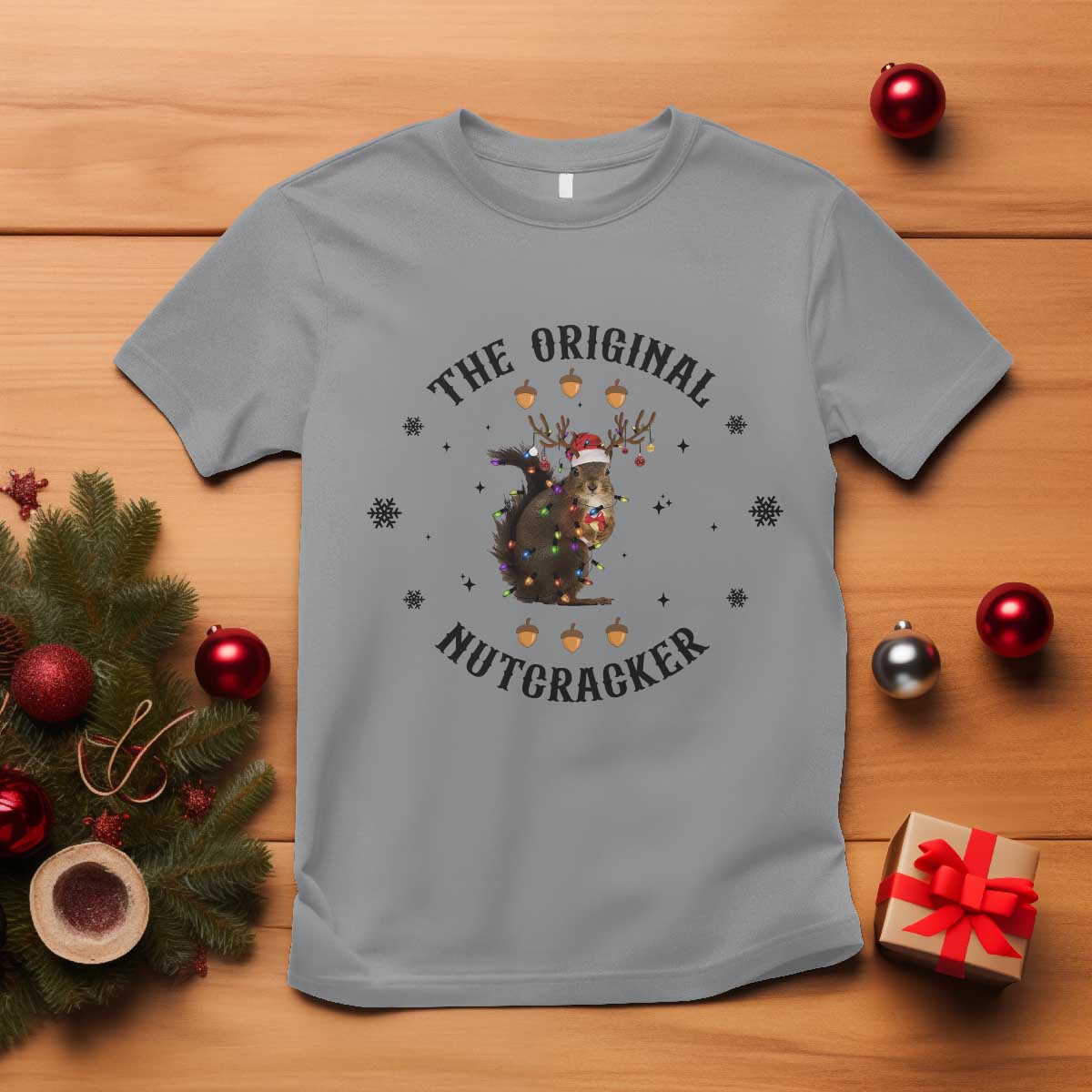 funny-christmas-squirrel-t-shirt-the-original-nutcracker-snowflake-santa-hat