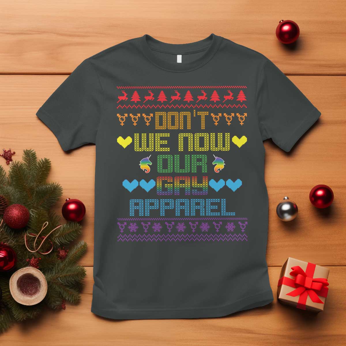funny-lgbt-christmas-t-shirt-dont-we-now-our-gay-apparel-rainbow-unicorn