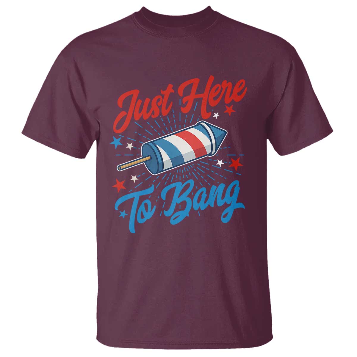 funny-fireworks-just-here-to-bang-t-shirt-american-flag-firecracker-rocket