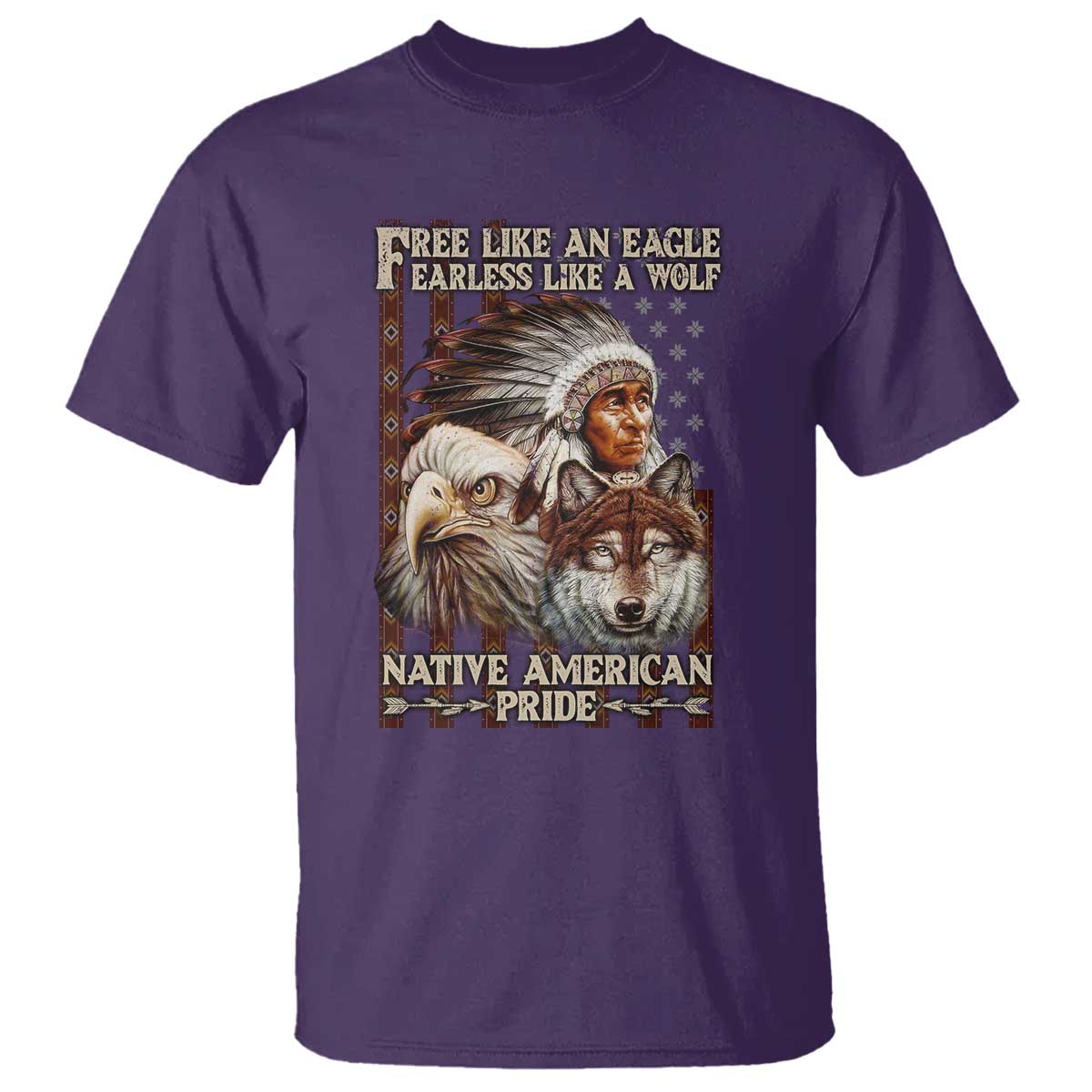 native-american-pride-t-shirt-free-like-an-eagle-fearless-like-a-wolf-vintage-flag