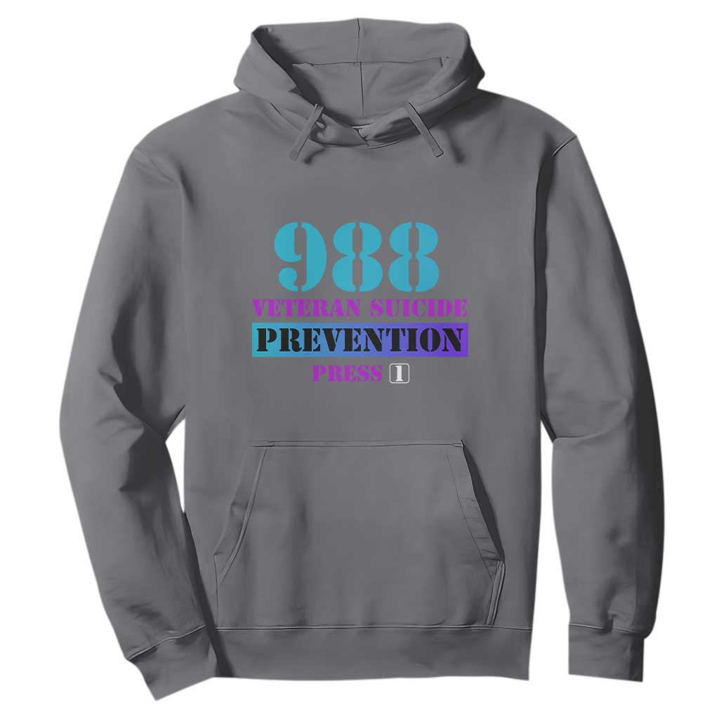 Suicide Prevention Support Hoodie 988 Veteran Suicide Prevention Press 1
