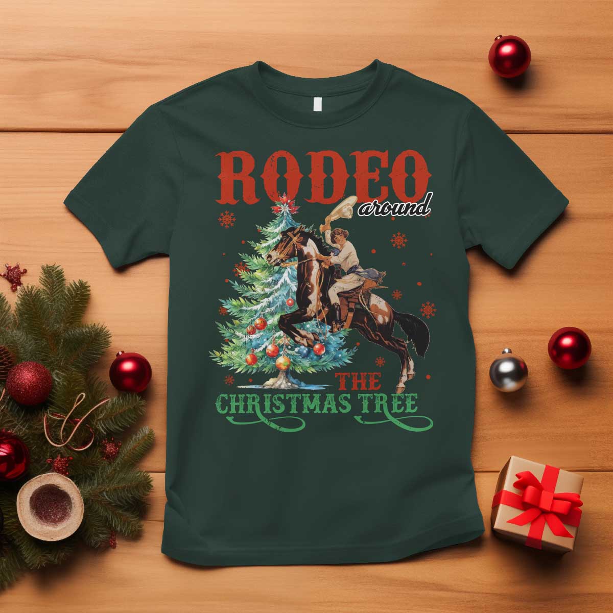 western-christmas-t-shirt-rodeo-around-the-christmas-tree-cowgirl