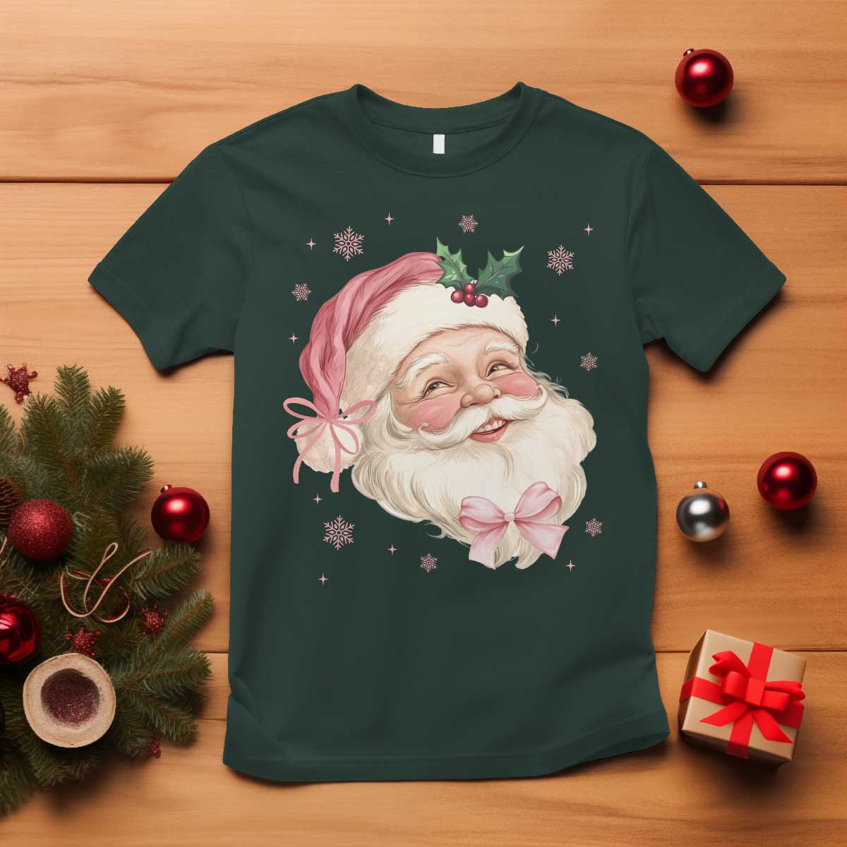 christmas-coquette-pink-santa-bow-t-shirt