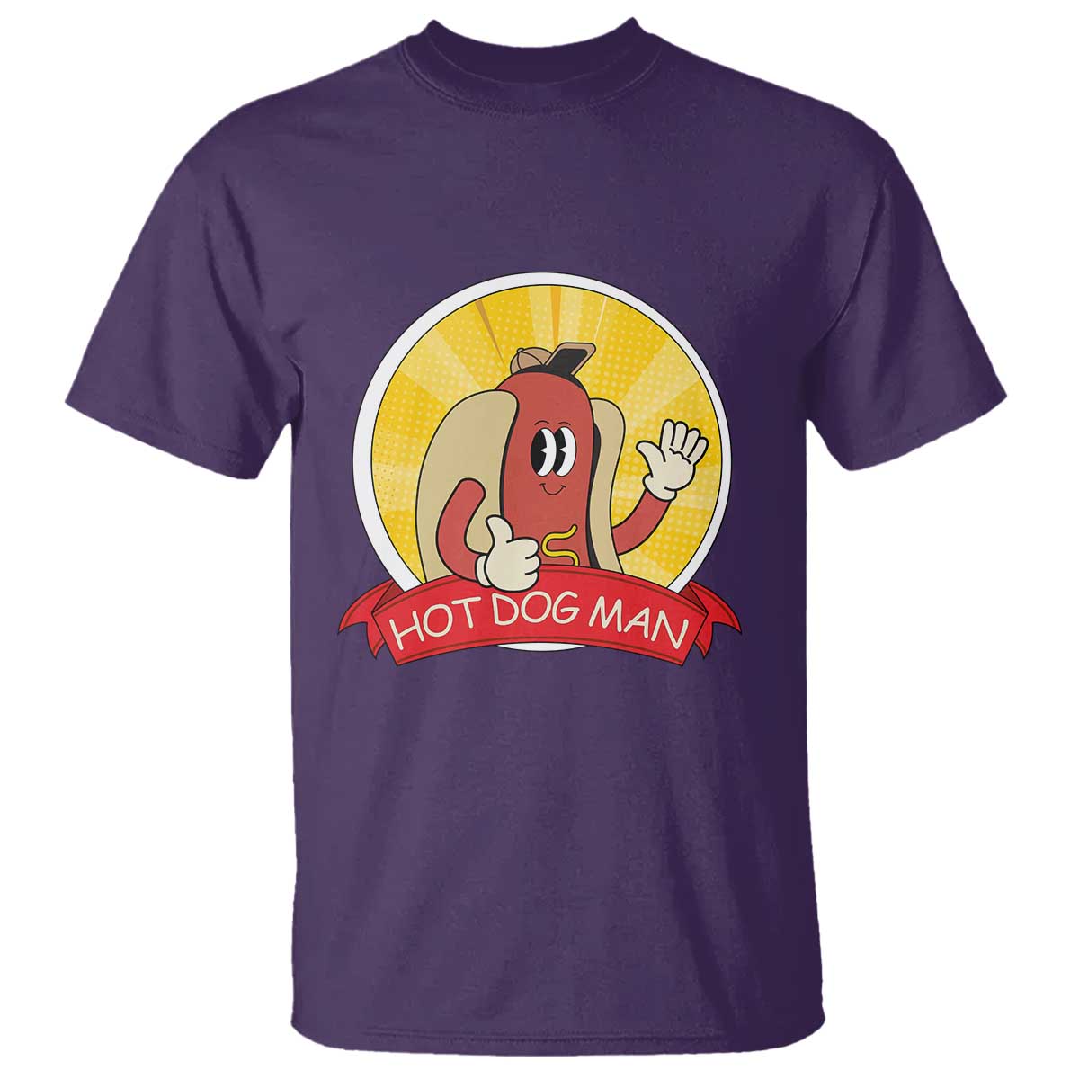 hot-dog-man-t-shirt-vintage-comic-retro