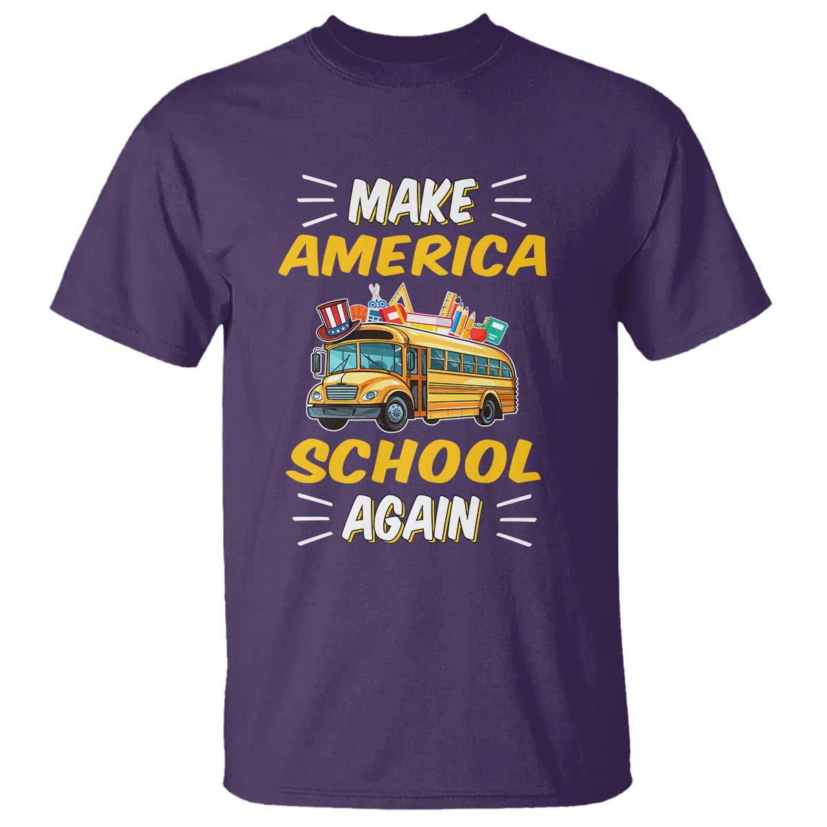 funny-back-to-school-t-shirt-make-america-school-again-usa-top-hat-yellow-bus