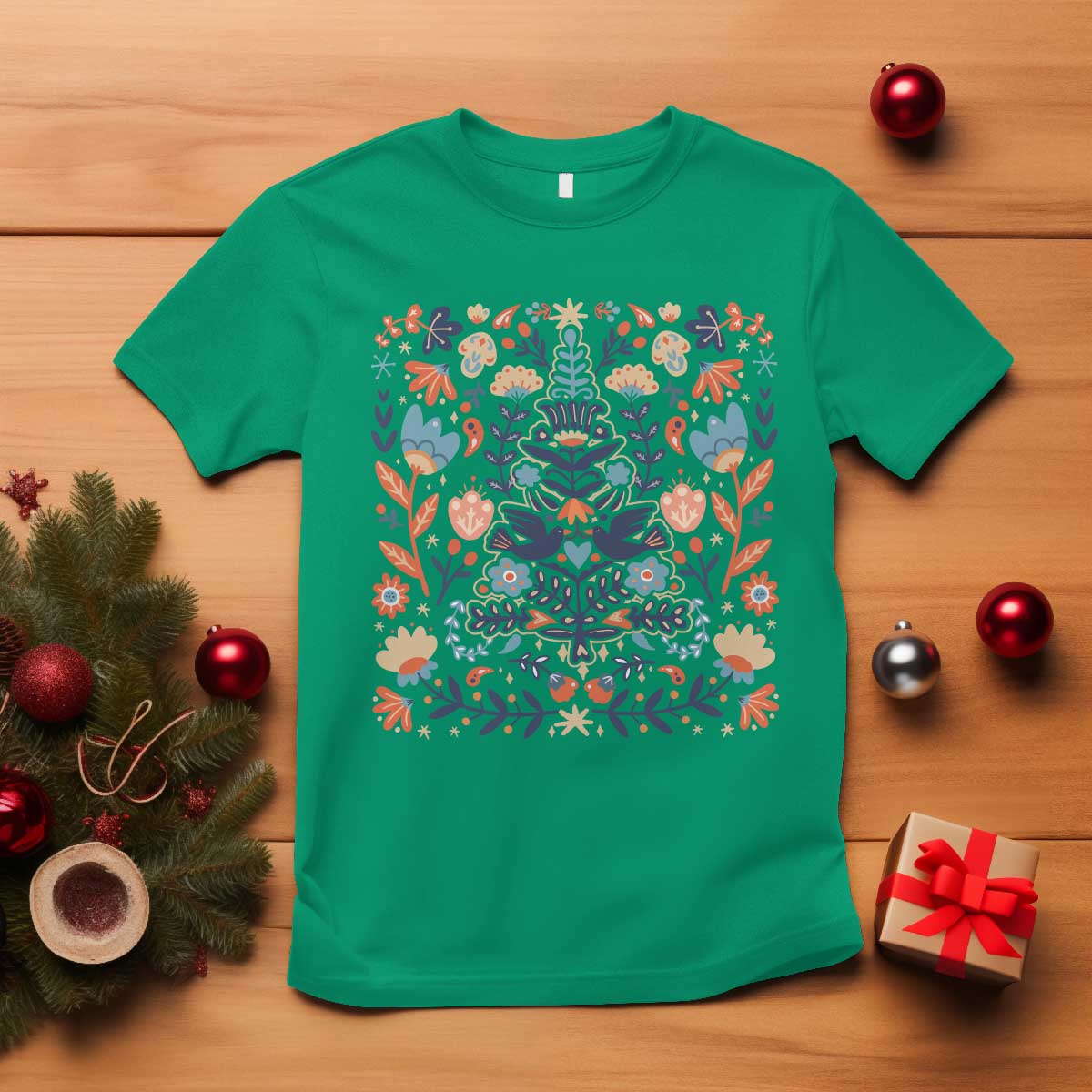 norwegian-christmas-scandinavian-yule-xmas-tree-folk-art-winter-solstice-t-shirt