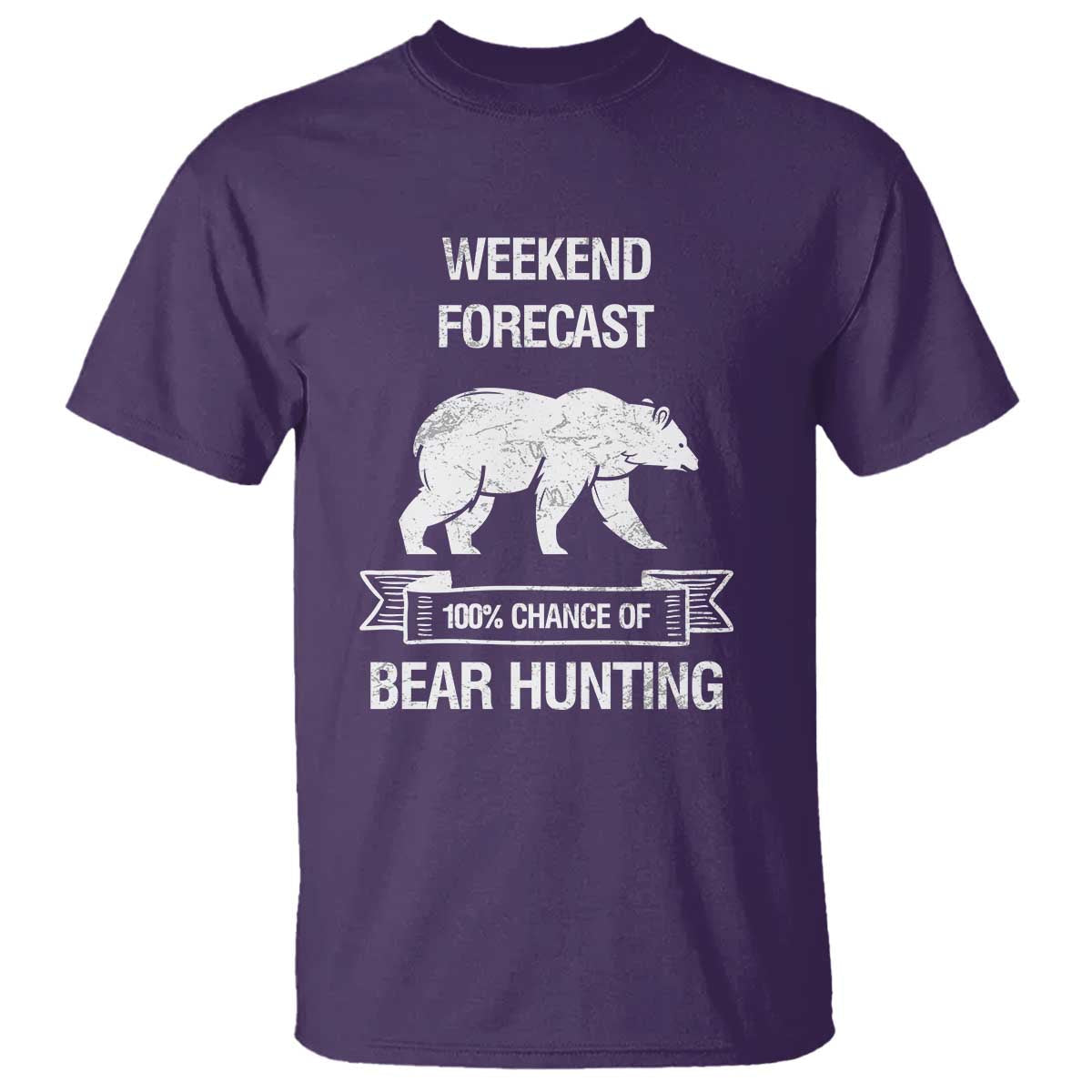 funny-bear-hunting-t-shirt-weekend-forecast-100-chance-of-bear-hunter