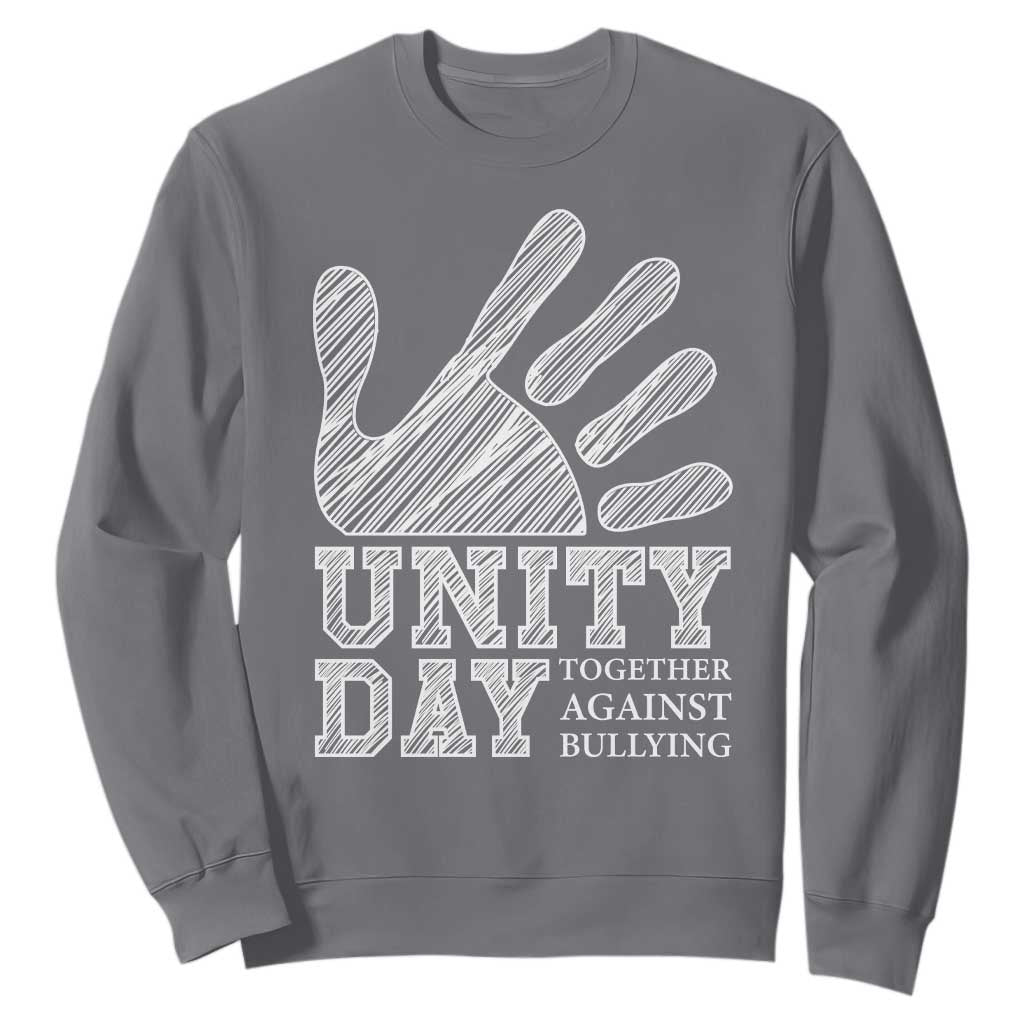 Bullying Prevention Sweatshirt Unity Day Together Against Bullying Hand